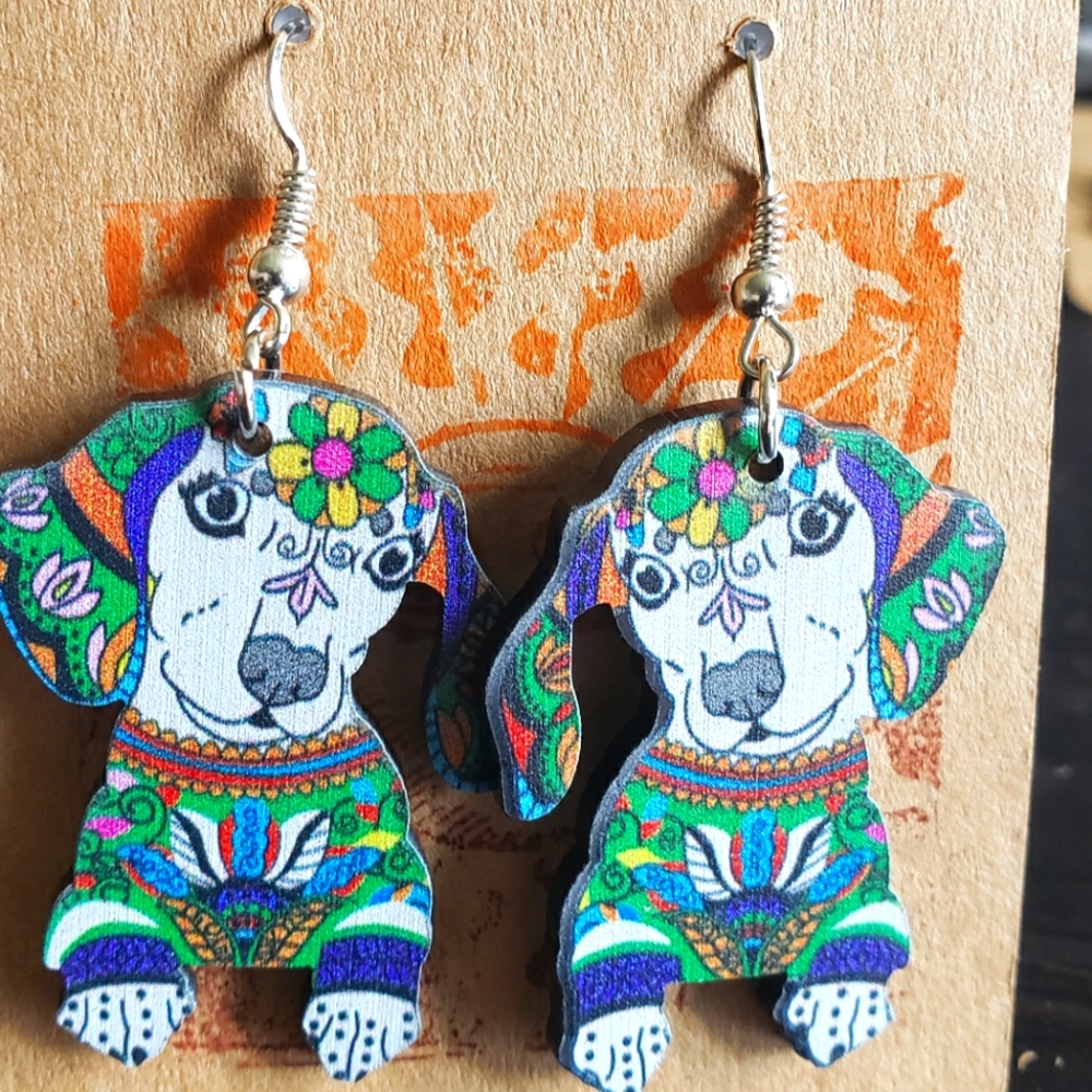 Super cute puppy earrings